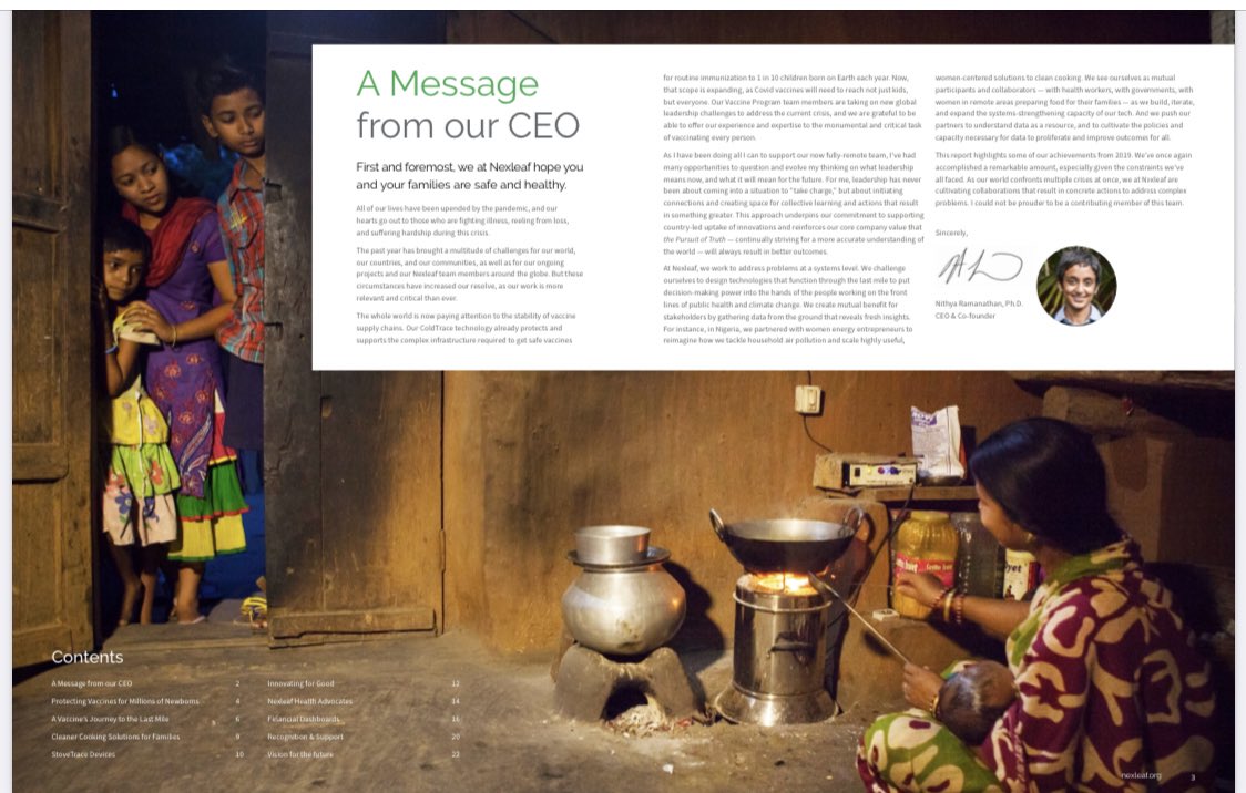 tramanat's tweet photo. Our 2020 Impact Report is out! Check out what @Nexleaf accomplished in the vaccine coldchain and energy for health sectors. #reliablehealthcare for all https://t.co/9fIc6ulW2x