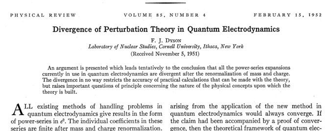 It is a fantastically simple and elegant piece of reasoning. A real classic.Ref: Dyson, Phys. Rev. 85, 631 https://journals.aps.org/pr/abstract/10.1103/PhysRev.85.631