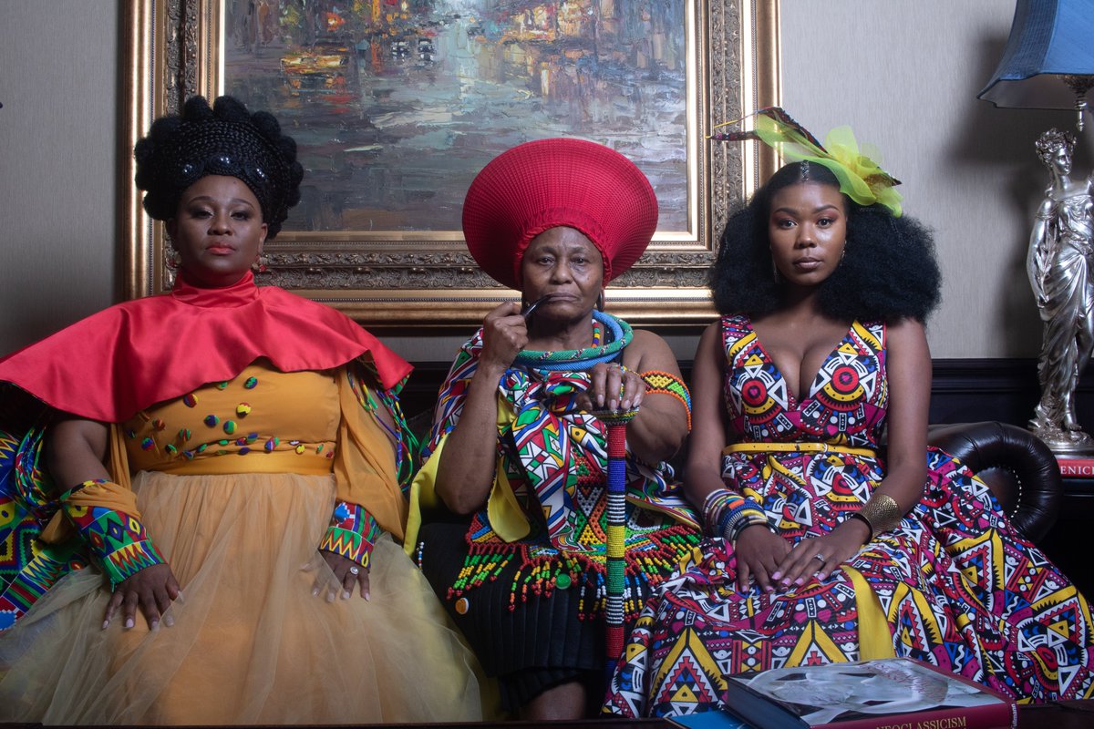 NetflixSA's tweet photo. Hilililili! Tomorrow you're cordially invited to meet the Twala's and the Sello's on #HowToRuinChristmas. 💍💃🏽💃🏽🖤❤️ https://t.co/rlzqKcPry6