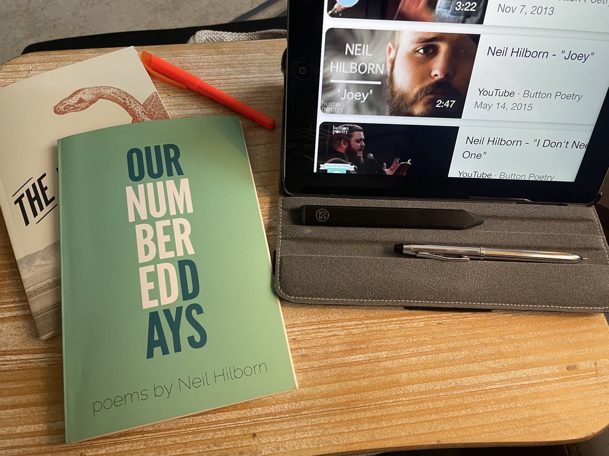 JDOriani's tweet photo. "I think that the genes for being an artist and mentally ill aren't just related, they are the same gene, but try telling that to a bill collector." - Neil Hilborn (Joey)

Support artists -- buy their books. https://t.co/dOflDQ0nQF https://t.co/5KjEFOLr17
@Neilicorn https://t.co/ixAEh4LT1Y