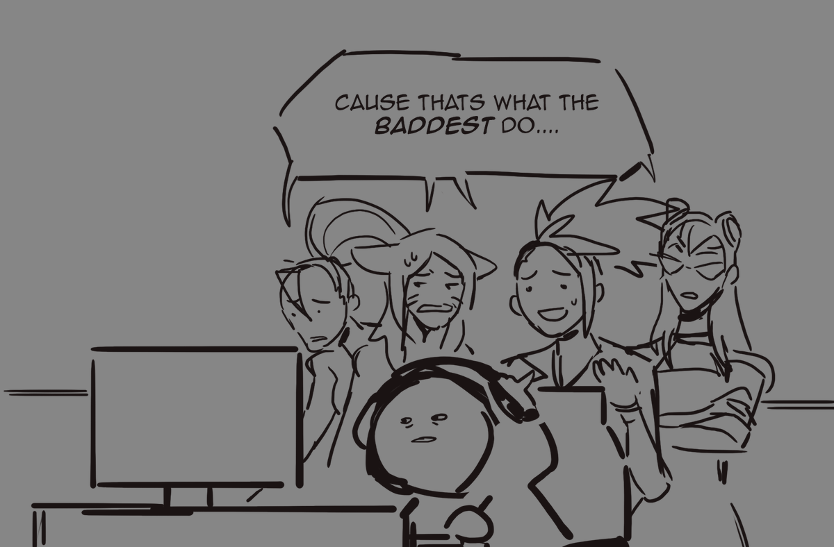 pictured: kda girls forced to sing the baddest on loop to help me get out of a depressive episode