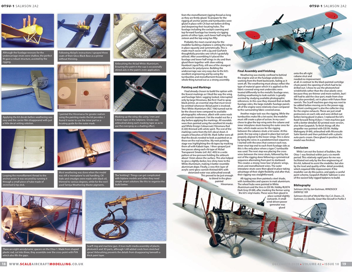 GuidelineP's tweet photo. Did you see the great feature on the Gaspatch Models Imperail Japanese Army Otsu-1 in the December issue of #SAM Scale Aircraft Modelling #magazine still available #print #digital https://t.co/og6qDLUvzJ
#scalemodelling #scalemodels #gaspatchmodels #aviation #aircraft #hobby https://t.co/BTlKwSRcSb