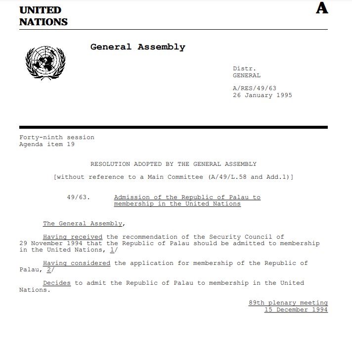 Permanent Mission of Palau 🇵🇼 tweet media