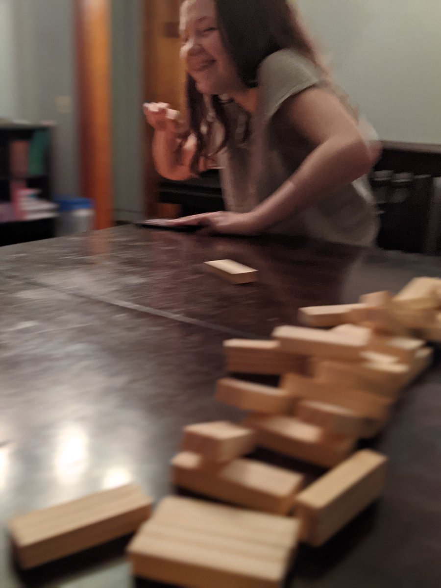 Jenga- There are so many variations you can play of this classic dex game. My personal favorite is chess clock Jenga. We had a chess clock Jenga showdown on Thanksgiving and it was great. Plays quickly. High tension. Lots of laughs. It's around $5 & you can paint to customize