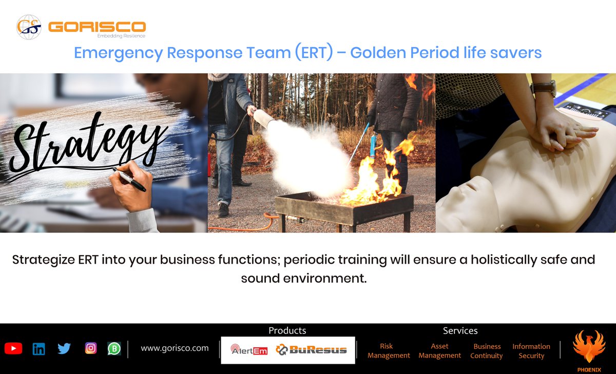 GoriscoSol's tweet photo. Letโs prepare and prevent to avoid repair and repent!
Safety doesnโt happen by accident; it has to be planned and built in the culture.
Build your Emergency Response Plans and Teams today!
#gorisco #informationsecurity #businesscontinuity #businessresilience #assetmanagement #ert https://t.co/UWFIlF6I3U