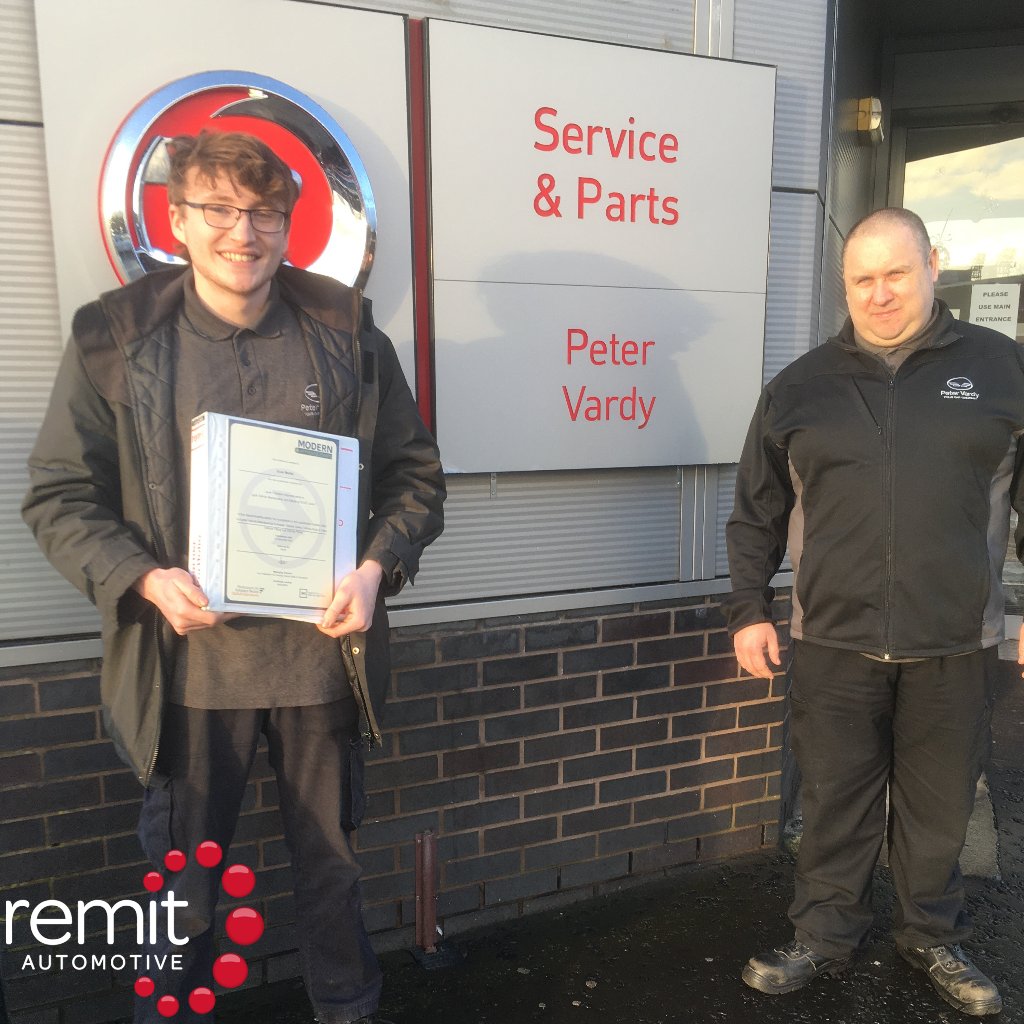 RemitScot_Wales's tweet photo. Congratulations to Euan Martin from Peter Vardy, Motherwell on achieving his Level 3 Light Vehicle Maintenance and Repair qualification. Well Done! https://t.co/RF2fI8vYq4