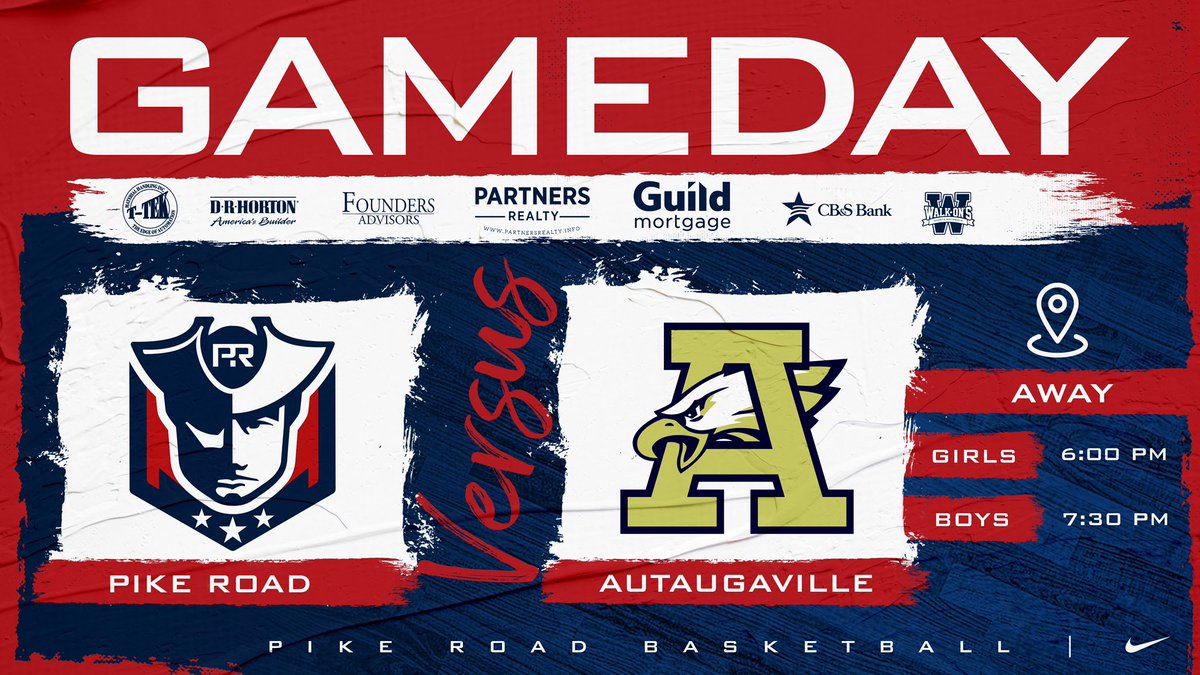 It’s gameday! Tonight we play at Autaugaville #pikeroadhoops