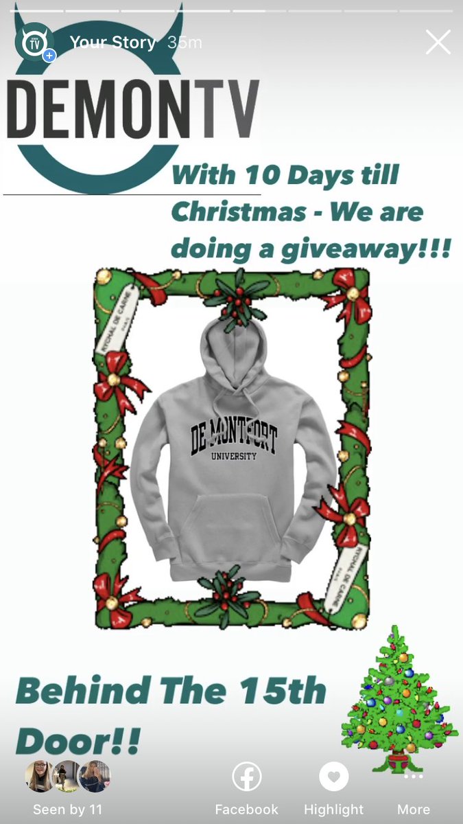 Go over to our Instagram: @_demontv to find out how to be in with a chance to win this hoodie in our Christmas Giveaway!! <a href="/dmuleicester/">dmuleicester</a> 
#Christmas #Student