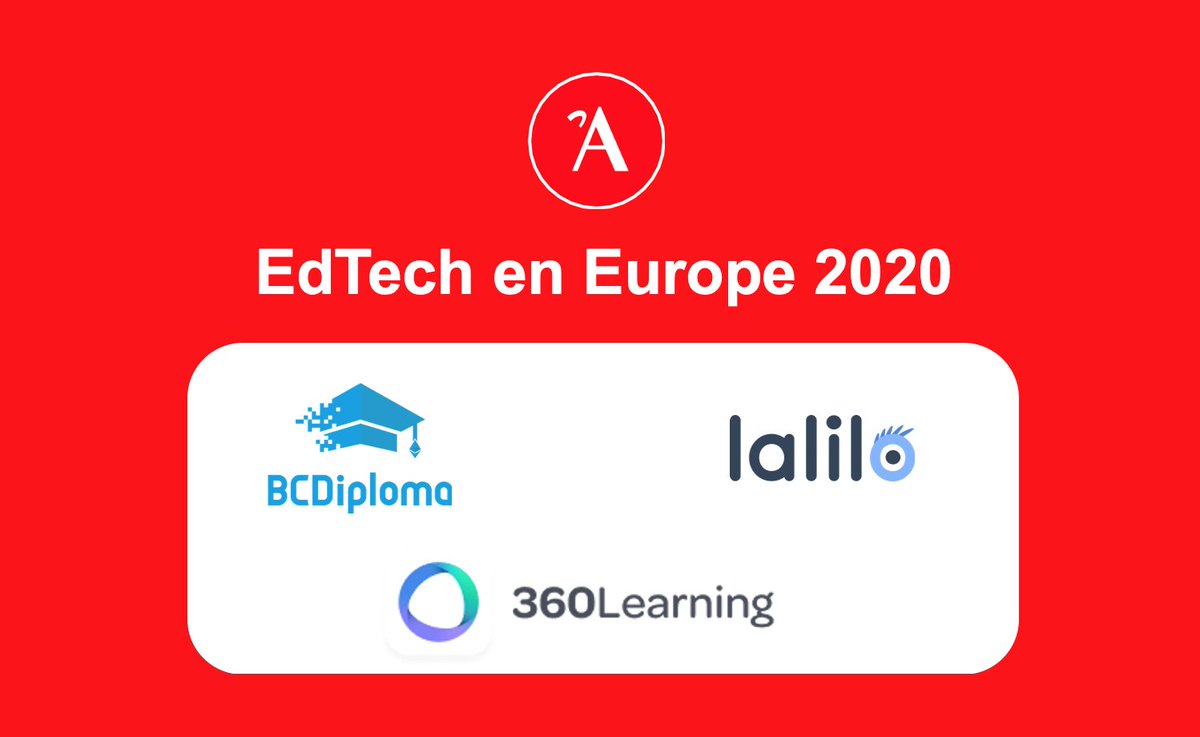 Agoranov_innov's tweet image. [#éducation] HolonIQ et Emerge Education publient la liste #EdTech2020 des 100 #startups les plus prometteuses dans le domaine de l'éducation en #Europe. Plusieurs ont été incubées chez @Agoranov_innov. 👏
👉 Retrouvez plus d'informations ici : bit.ly/3nyiEyo.
#deeptech