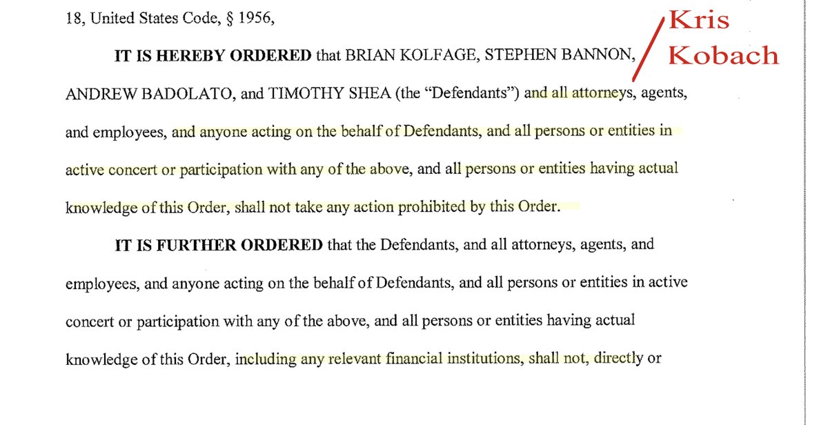 FTR - this also means Kobach’s quest to extract the ill gotten largesse is... DENIED (for now, we all know he’s going to run to the 2ndCCOAs) https://drive.google.com/file/d/149JSdmul2I_ctHz7DssCN3TicxpBz1CG/view?usp=drivesdk https://twitter.com/File411/status/1327395335950520329?s=20