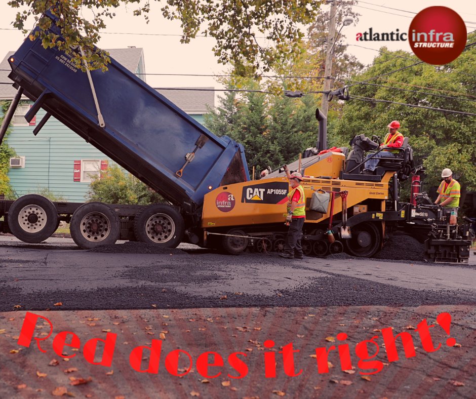 AtlanticInfra's tweet photo. The red crew always does it right! 💪👌❤️
.
.
.
.
#Infrastructure #Construction #Paving #NJ #NewJersey https://t.co/rNPyr8QklV