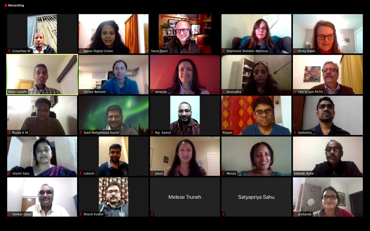 digitalgreenorg's tweet photo. .@stevebrowndavis joined our global team call today to discuss his book *Undercurrents: Channeling Outrage to Spark Practical Activism*
We're thankful to him & @neerajPATH and #RikinGandhi for an insightful discussion on current macro trends in the development world & the future https://t.co/dvfDrN0aaY