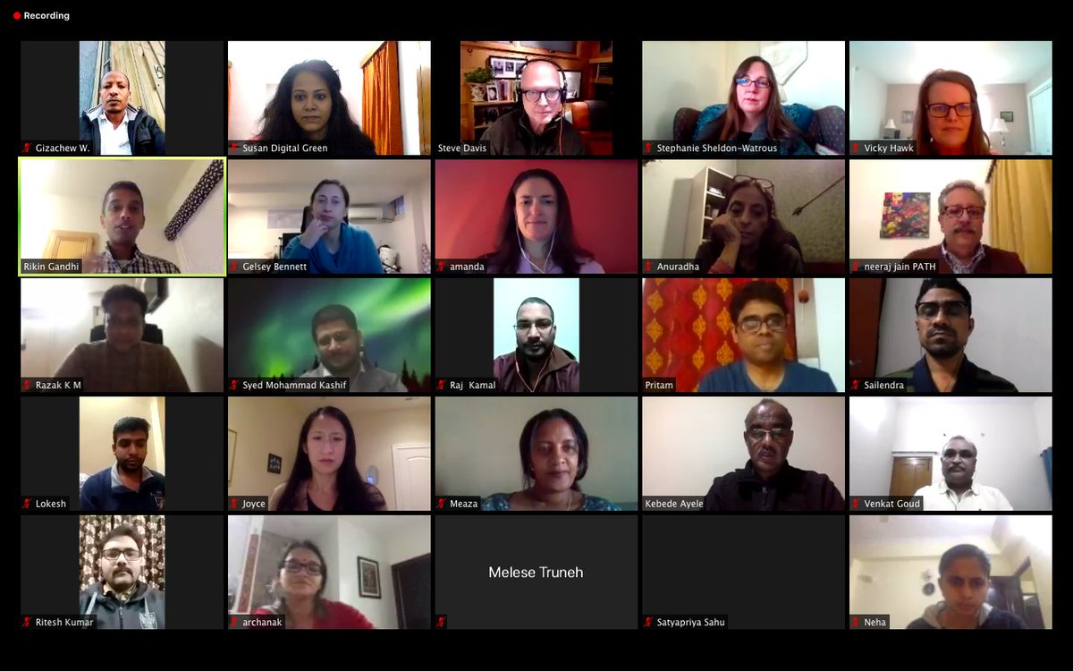 digitalgreenorg's tweet photo. .@stevebrowndavis joined our global team call today to discuss his book *Undercurrents: Channeling Outrage to Spark Practical Activism*
We're thankful to him & @neerajPATH and #RikinGandhi for an insightful discussion on current macro trends in the development world & the future https://t.co/dvfDrN0aaY