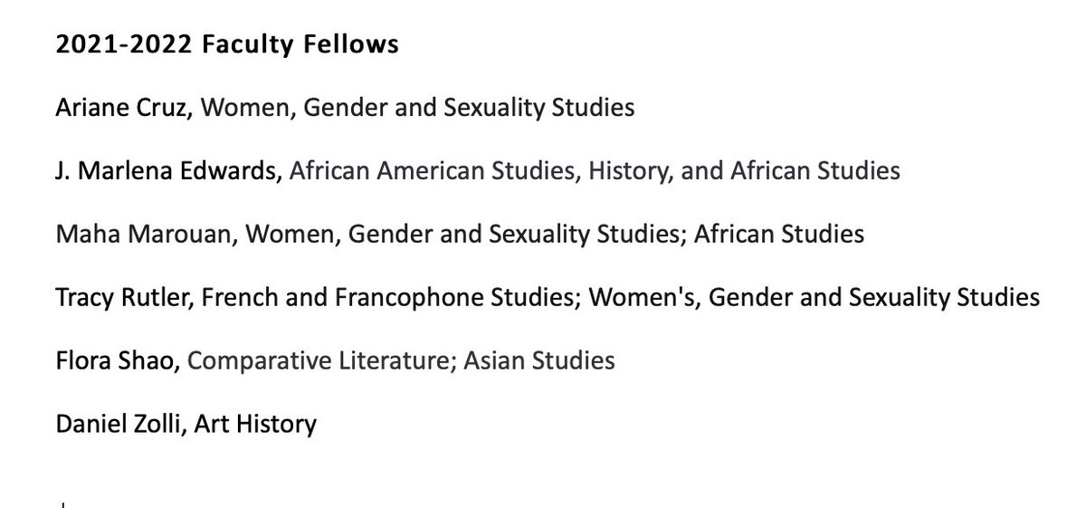 The Center for Humanities and Information congratulates our 2021-2022 faculty fellows: