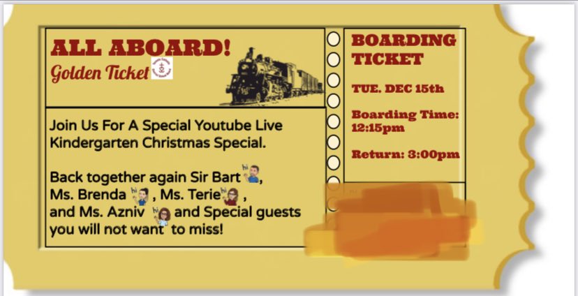 BrendaSevillano's tweet photo. To all our @TCDSB_StAnne Kindergarten Students We are So EXCITED to be live with you and unite for a Christmas Special  #tcdsbvsfam @BartVanslack @tulimari  and Azniv @KarenEnns1 @LongoRobert https://t.co/ttAxQMSmT3