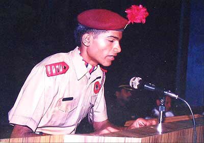 He was excellent in studies as well as extracurricular activities," remembers his mother Chitra. "There was no game that he did not play in school; he was the captain of the volleyball and basketball teams. He was an exceptionally good orator too,"+