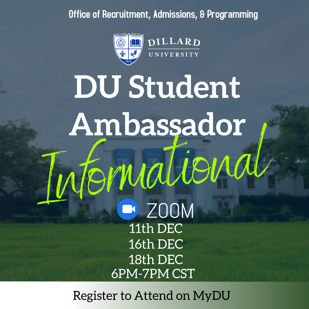 Admissions_DU's tweet photo. If you're a current student that is interested in attending our Student Ambassador Informational this month please register using this link: https://t.co/H6BxHWyuqD https://t.co/WOsORdoqlW