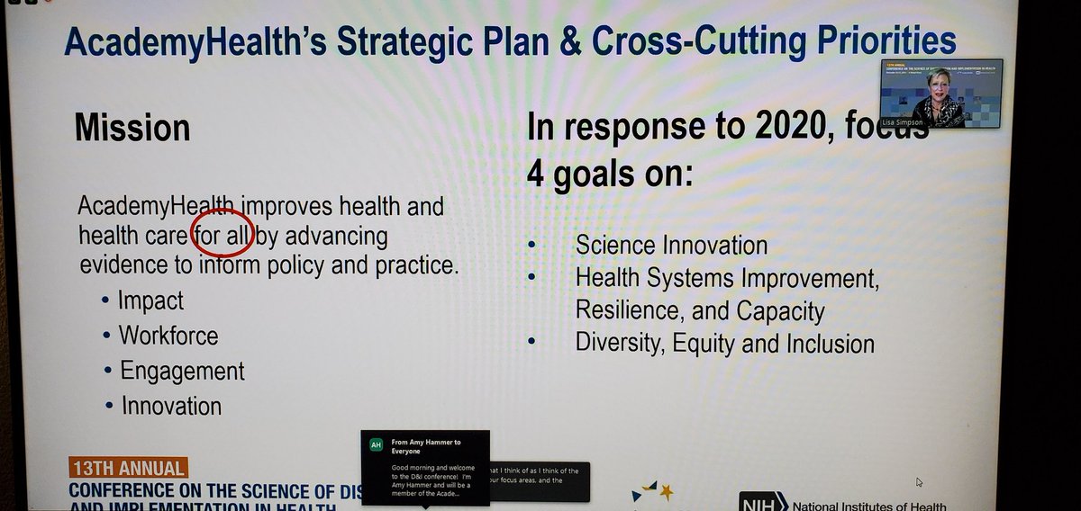 Hassanah2017's tweet photo. #impsci seeking your expertise, commitment, passion   #Dynamism #Innovation #HealthPolicy @AcademyHealth #DisseminationandImplementation @NCIDAChambers @DrSimpsonHSR #DIScience20 https://t.co/Yjrys3qAjf
