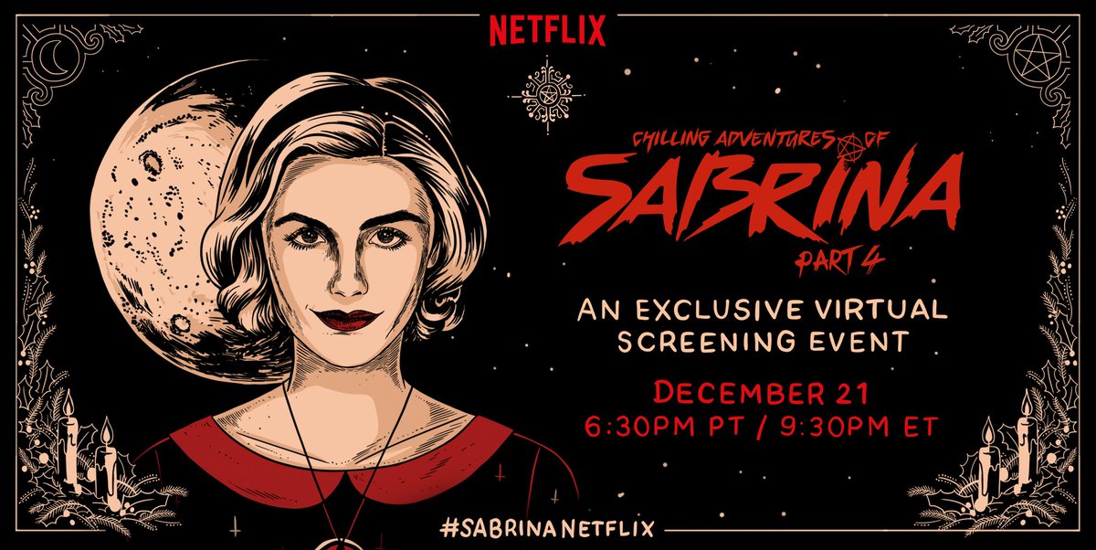 praise satan the winter solstice is upon us! celebrate w the coven 12/21 w an exclusive caos screening event & UR INVITED, WITCH! go to sabrinawintersolsticescreeningrsvp.com to snag a spot/ur v own spellbook of activities. Tickets first come, first serve. Limited quantity. get after it, witch!