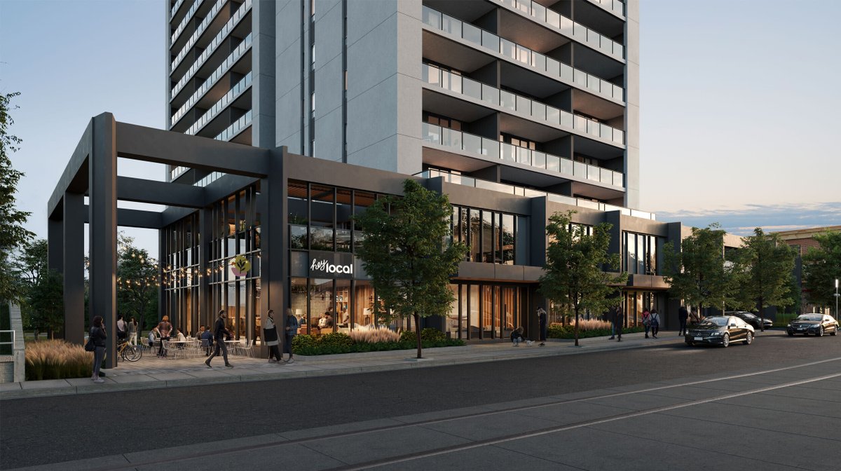741 King St. W.Status: construction to begin soon.Building: residential tower, 18 storeys.Notable feature: a large, architectural 'armature' creates a unique podium condition along King St., framing ground floor retail and new outdoor amenity spaces.
