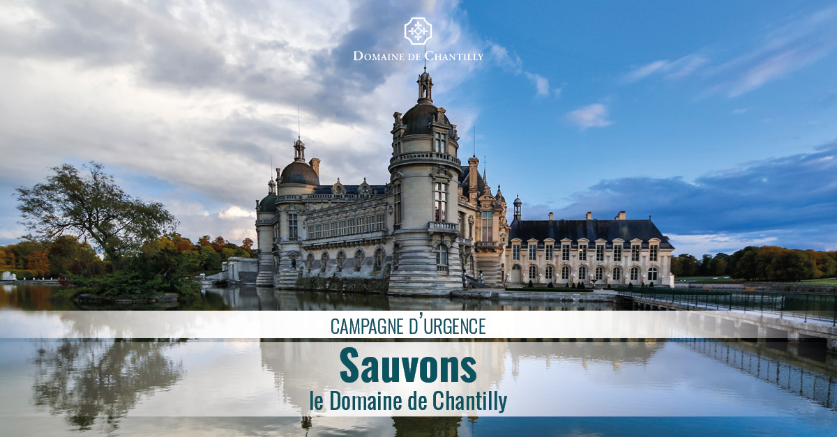 #SauvonsChantilly  
Le @chantillydomain a besoin de votre aide ! 

Pour faire face à la crise sans précédent que nous traversons, nous lançons une campagne de dons en ligne 👉 bit.ly/381ER1s
Merci pour votre générosité.

#donenligne #donsenligne