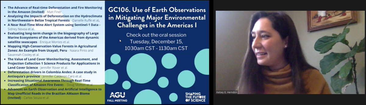 Great to see the familiar faces of the  #AGU20 session conveners, including  @KEHerndon,  @SylviaNataliaW, and  @NancySearby! Tune in NOW:  https://agu.confex.com/agu/fm20/meetingapp.cgi/Session/107314. https://twitter.com/BZgeo/status/1338884742779981824