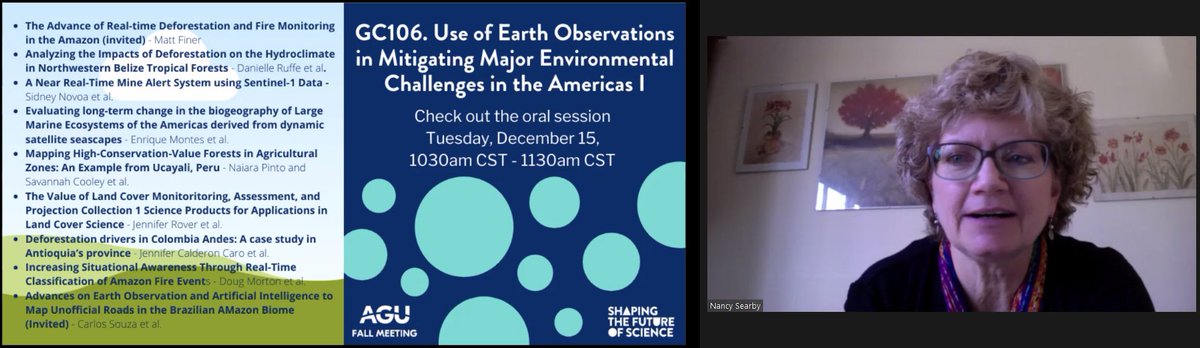 Great to see the familiar faces of the  #AGU20 session conveners, including  @KEHerndon,  @SylviaNataliaW, and  @NancySearby! Tune in NOW:  https://agu.confex.com/agu/fm20/meetingapp.cgi/Session/107314. https://twitter.com/BZgeo/status/1338884742779981824