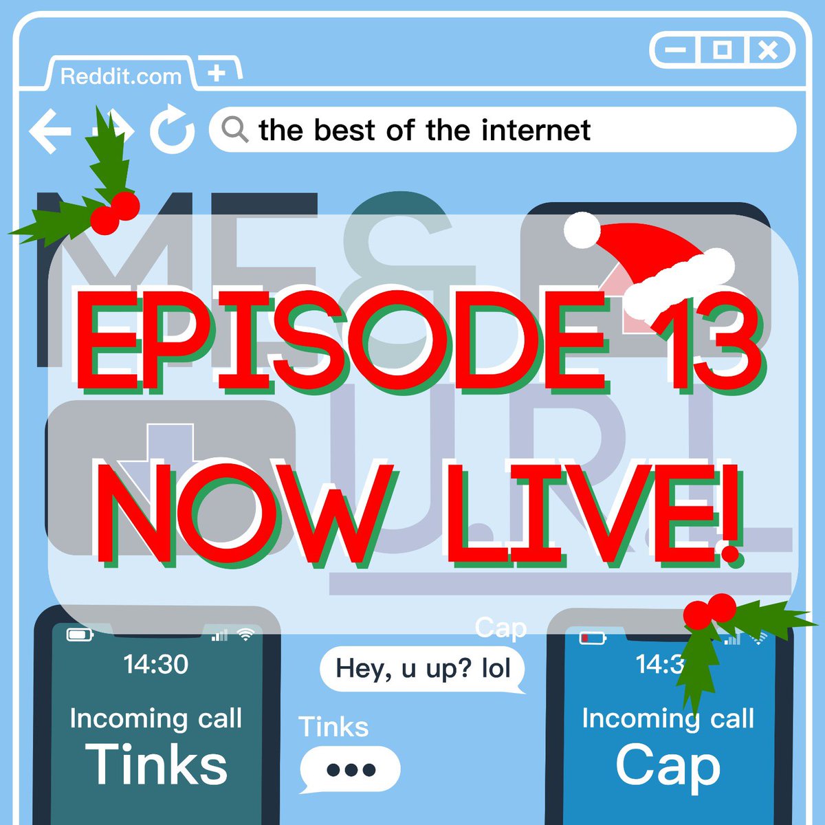 MeAndURL's tweet image. 🎄 CHRISTMAS EP NOW LIVE 🌲 
Episode 13, our Christmas special, is now live on your favourite podcast provider (links in our bio). Find out why Americans are confused by British Christmas traditions and what Santa Claus looks like around the globe. 🎅🏻