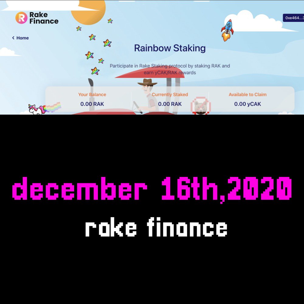 Rake Finance tweet media