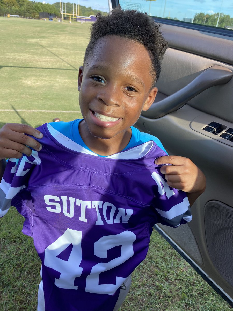 GradySutton's tweet photo. This big guy turns 10 today. I’m proud he’s my son. Foster care and adoption can be hard, but God is going to use him for something great. I love you, Elijah. https://t.co/edICm6wMJo