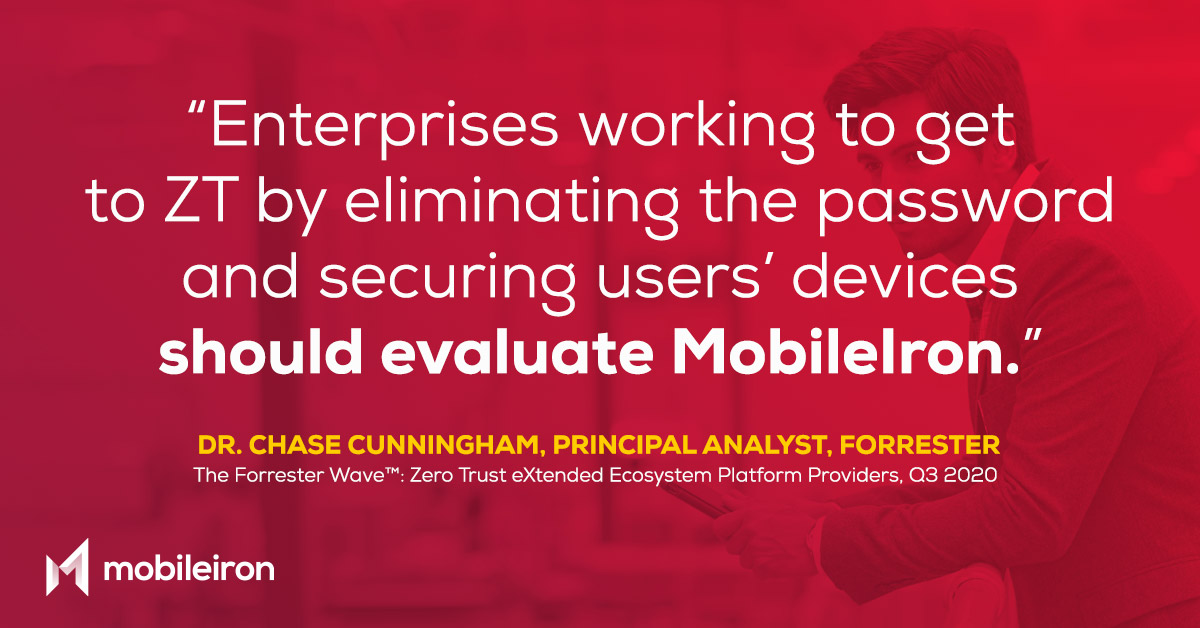 Who's the ONLY #UEM vendor to be recognized as a Leader in the 2020 Forrester Zero Trust Wave? WE ARE! 🙌 Find out how we can help your organization with a #zerotrust strategy. Download your copy here to get started: okt.to/DK5RsT