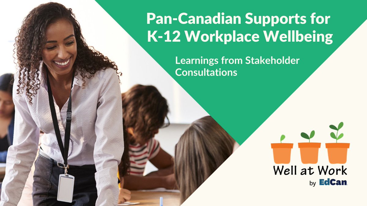 EdCan and its partners approached stakeholders from across the country to help identify how workplace wellbeing can be integrated into our education system and the considerations that need to be taken into account to do so.

Read our new report: ow.ly/F0Bb50CLgEY