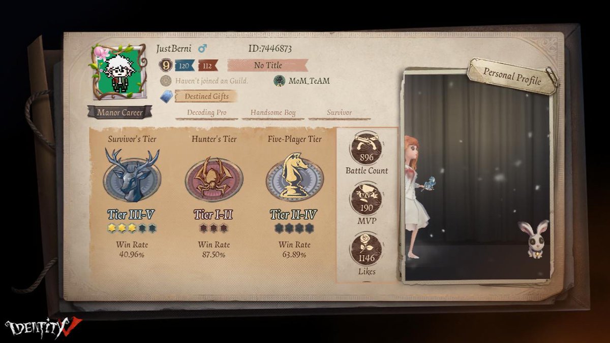 Kingquez18's tweet photo. I'm playing Identity V. Fancy a game? https://t.co/TbIXU192Wa