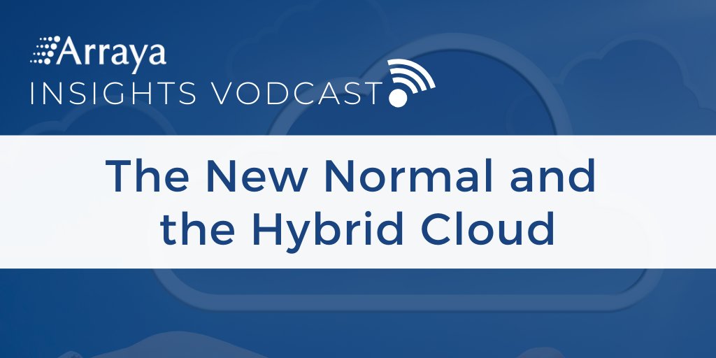 ArrayaJoe's tweet image. Check out the debut episode of our all-new #vodcast! On this episode, our team discusses the new normal and the #HybridCloud. Watch now: ow.ly/1MdJ50CM8Ag