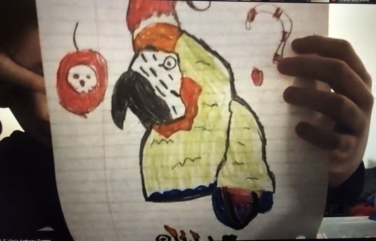 MsZaner's tweet photo. @ElementaryMcbee 2nd Grade artists are reading the book “Abuela, Mango, and Me” by Meg Medina for our #UnitedWeRead project and drawing their own Mangos with a holiday twist! 🦜🎄🎅🏼#LibrARTy @McBeeLibrary @McBeeLiteracy @IJS0107 @AISDArts https://t.co/xbnb7SHkfe