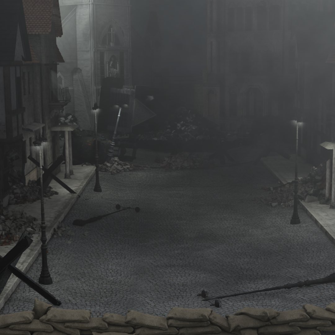 atomnius's tweet photo. Rendered image of a destructed city. 
•
#render #rendering https://t.co/V3QtrfwqD9