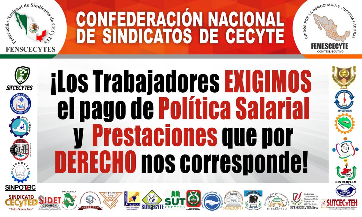 EN EL 3ER. DÍA DEL PARO NACIONAL L@S TRABAJADOR@S DE LOS CECyTE's EN EL PAIS SEGUIMOS EXIGIENDO EL PAGO DE LA POLÍTICA SALARIAL, ¡UN DERECHO IRRENUNCIABLE  Y EL SUSTENTO DE NUESTRAS FAMILIAS! ¡DURO COMPAÑER@S, DURO! #YOSOYSITCECYTES
