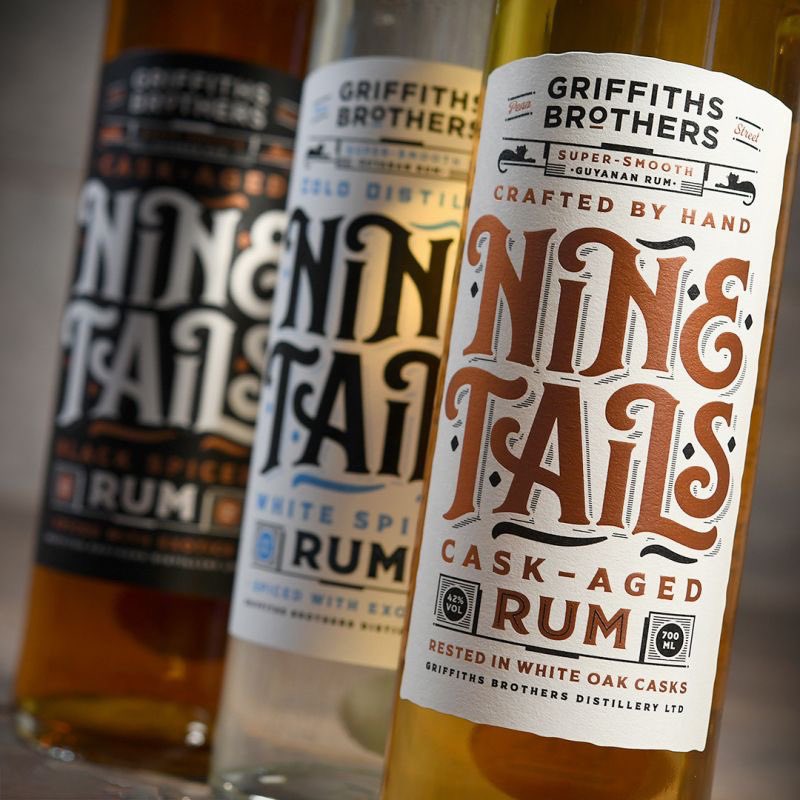 griffiths_bros's tweet photo. Which is your favourite? 🐈

#ninetailsrum #whitespicedrum #blackspicedrum #caskagedrum #rum #rumandcoke https://t.co/4j79FsUqUb