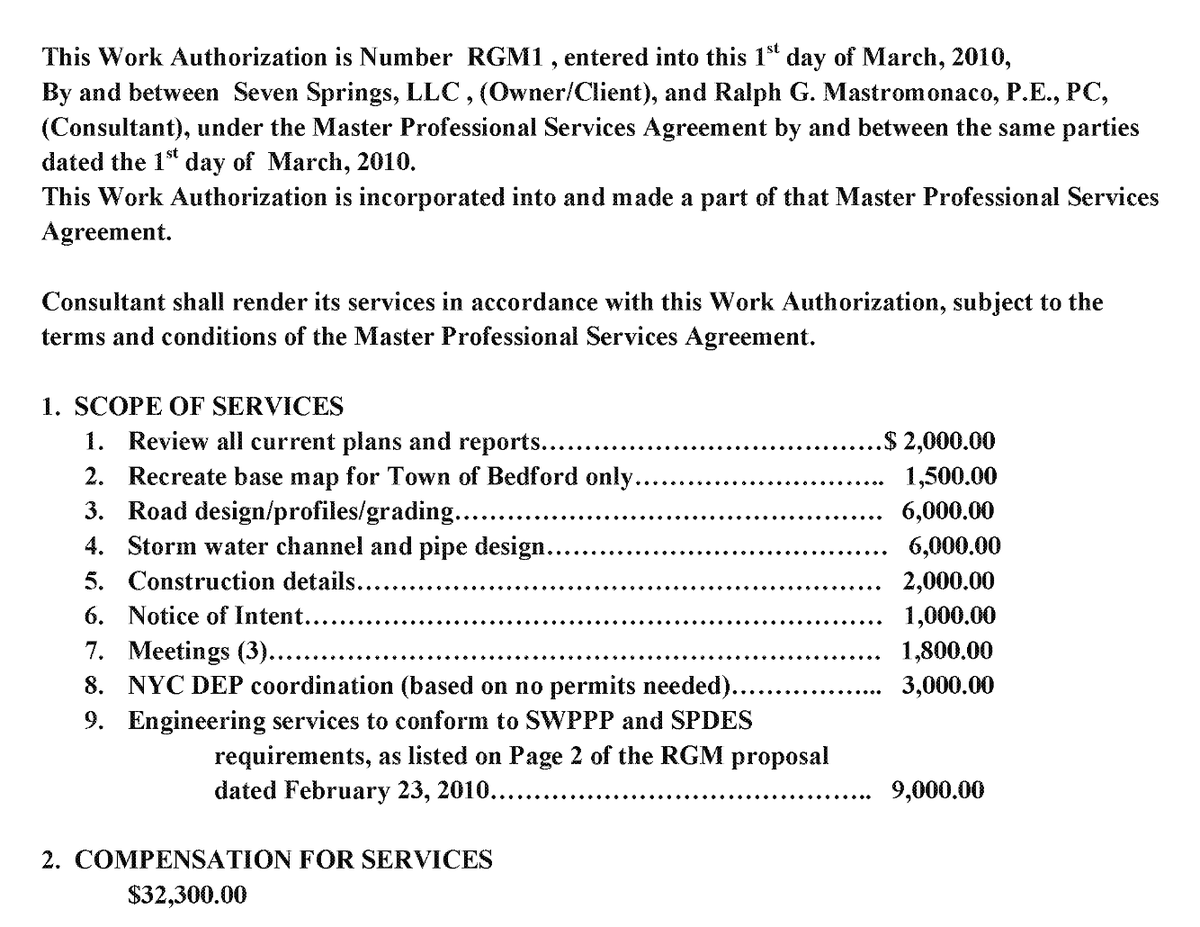 Calcagnini is talking about exhibits that he wants the judge to not consider.One of the exhibits here is Mastromonaco's work authorization.