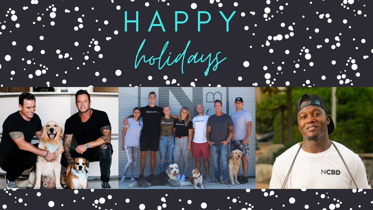 From everyone here at Nanocraft CBD, we hope you all have a very happy (and healthy) holiday season! ❄️☃️ #holidayseason #holidays