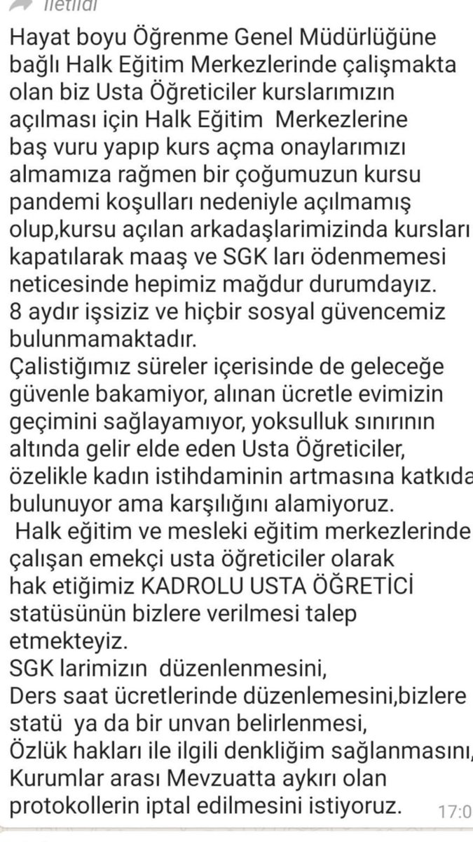 Kanayan yara Usta Öğreticiler yok Oluyor Lütfen Destek Olun