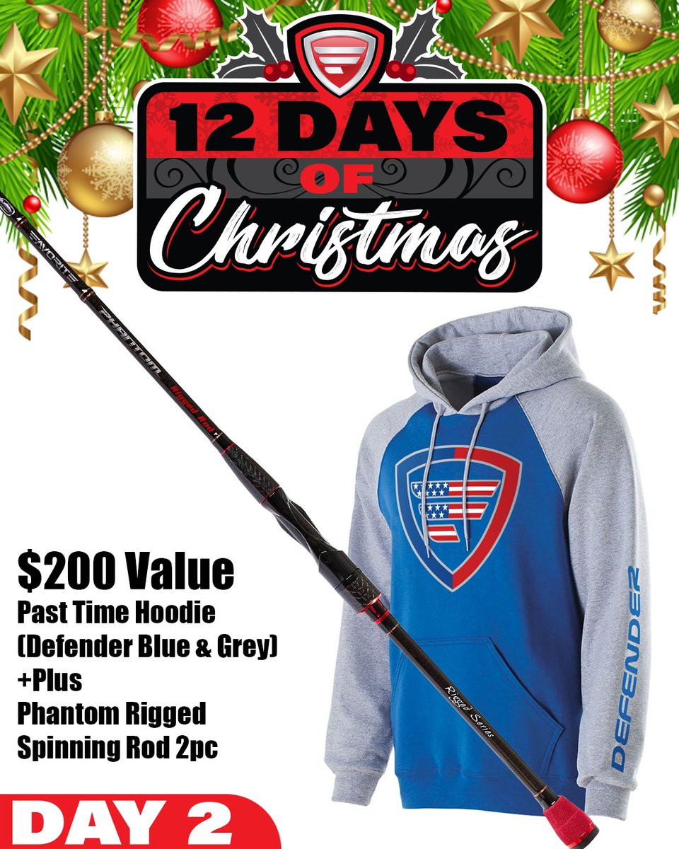 FavoriteRodsUSA's tweet photo. 12 Day of Christmas Giveaways Day 2/12 is live. Click here for more info: https://t.co/XJQt4zHkiO https://t.co/MOEb22LGI5