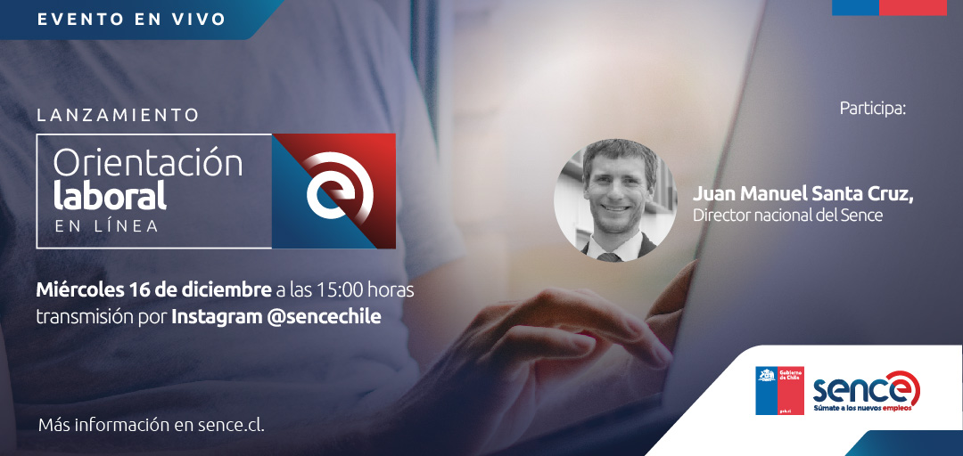 SenceChile's tweet photo. #ENVIVO | Mañana miércoles 16 de diciembre lanzaremos una nueva plataforma para apoyar a quienes buscan empleo con capacitación y orientación laboral gratuita. Conéctate a las 15:00 hrs en la cuenta Instagram de @sencechile Te esperamos! #HayOportunidades https://t.co/ErV35xN96g