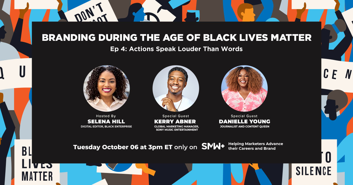 Join us for episode 11 of Branding in the Age of Black Lives Matter! 

During this episode, we’ll discuss the impact Black creatives have had on the shifts we’ve seen in corporate marketing and messaging.

Today at 3pm ET: ow.ly/LbKY50CLXlE