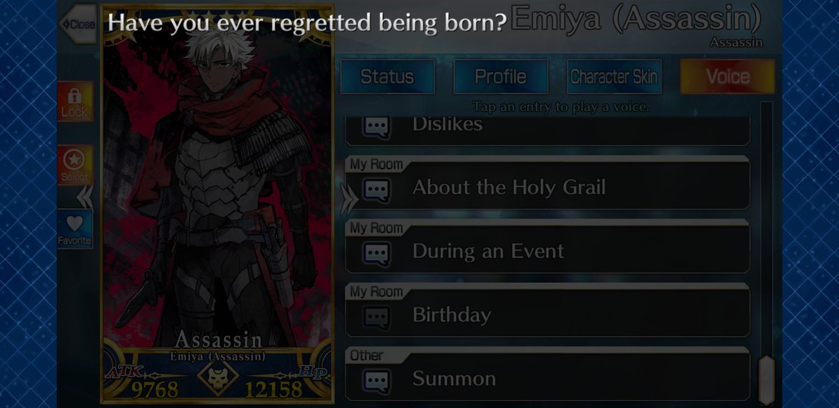 R Grandorder No Twitter The Rest Of My Servants Happy Birthday Here S A Celebratory Message Kiritsugu Fgo T Co Dsivzba7mq
