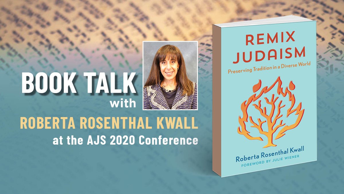RLPublisher's tweet photo. Attention #AJS20 Attendees: Author @robertakwall will be discussing her new book “Remix Judaism: Preserving Tradition in a Diverse World” at #AJS20 Virtual Annual Conference Publisher Zoom session on 12/16 at 12:15 p.m. EST.
Visit our virtual booth here https://t.co/v8ORVIb7W4 https://t.co/84IcJaNHn7