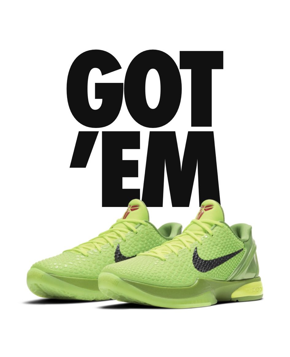 Nike Kobe 6 Protro Green Apple - Nike Kobe 6 Protro Grinch Release Date ...