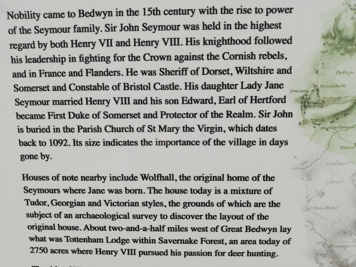 JHGSHistory's tweet image. This weekend Mr Parbery checked out a bit of local history that links to our GCSE paper on Henry VIII and his Ministers. Bedwyn (between Reading and Swindon) was home of the Seymour family. #BeMoreKnowledgeable