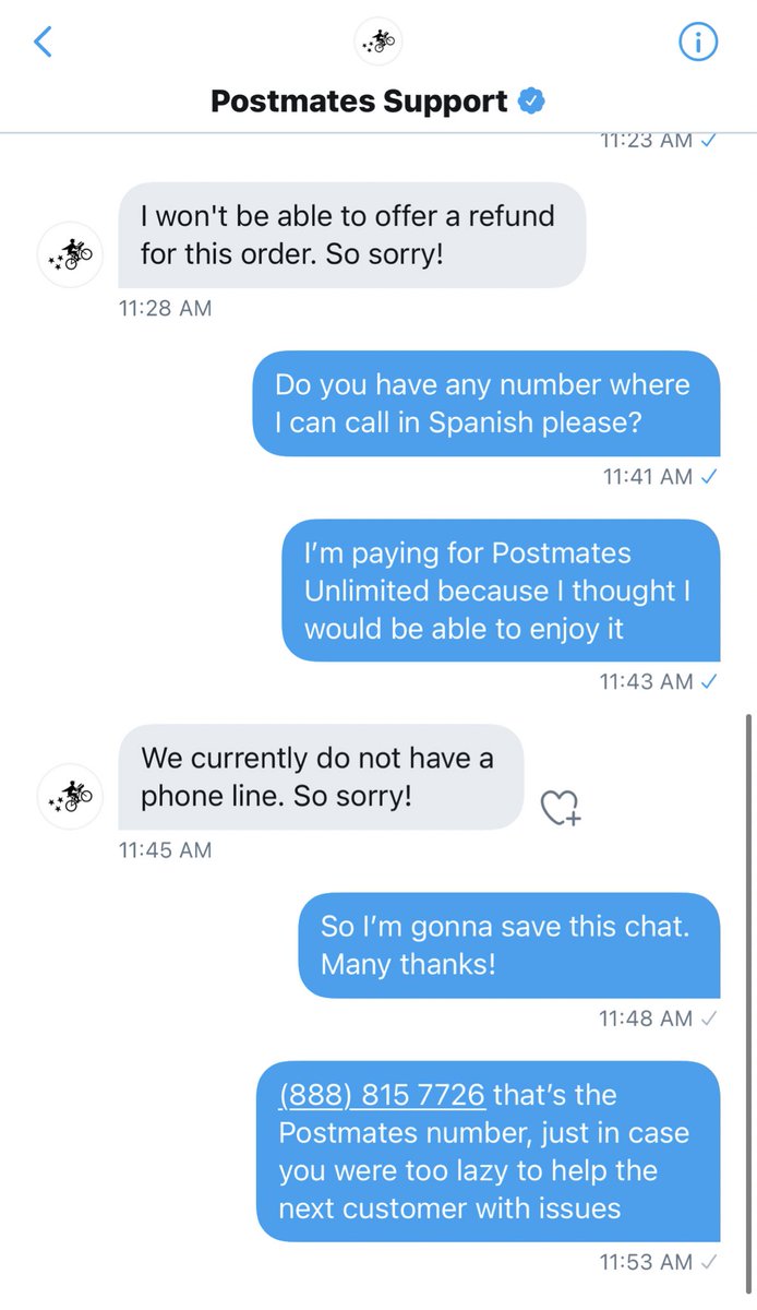 Freixxxanet's tweet photo. #Postmates #Postmatessupport #UberEats https://t.co/ylrdSTENc6