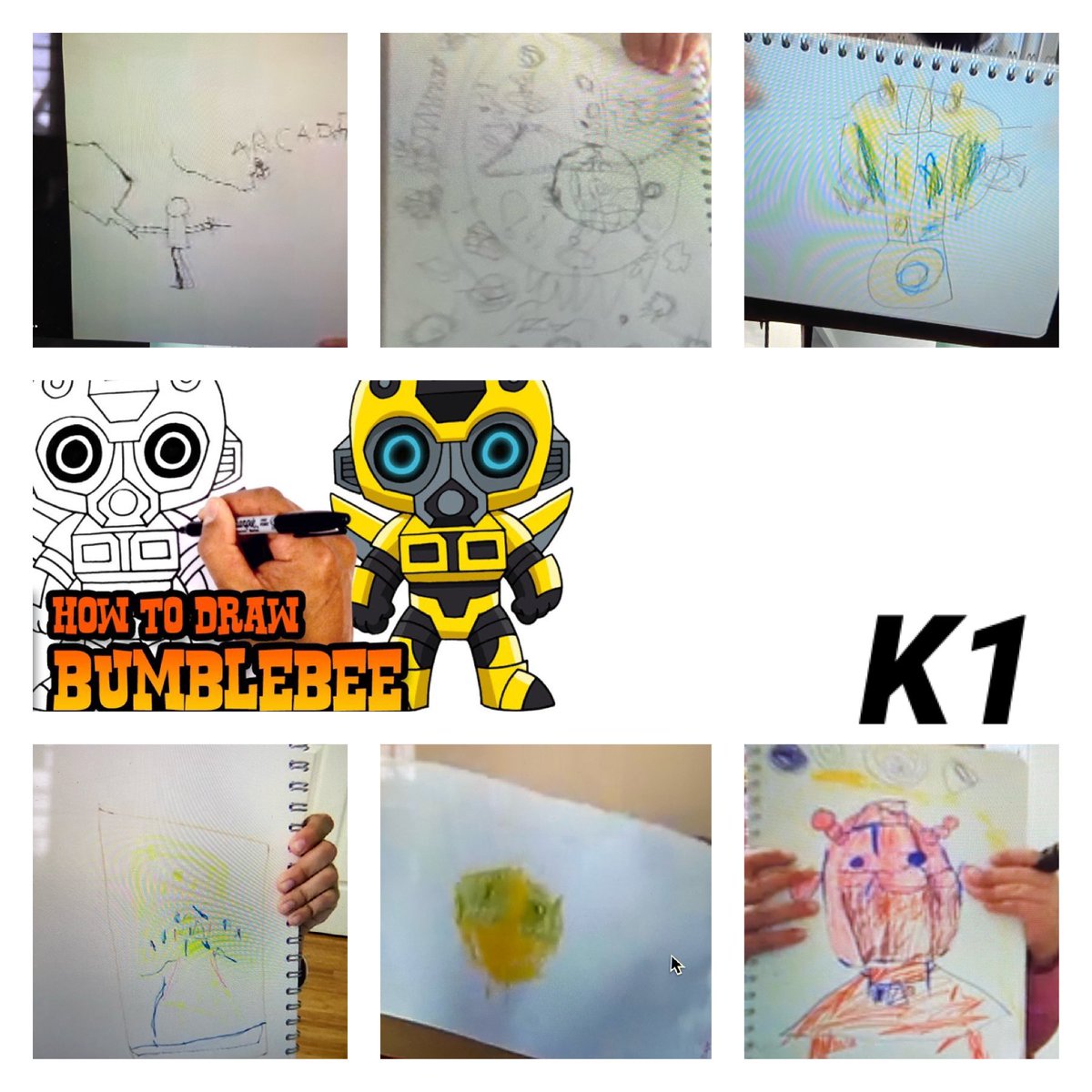 We explored a breakout room! Our topic of discussion? Transformers! We played a matching by calling out numbers, &amp; spent sometime exploring and drawing the shapes in Bumblebee’s head #MathIsEverwhere #WeAreK1 <a href="/TKoppaithara/">𝐓𝐞𝐞𝐧𝐚 𝐊𝐨𝐩𝐩𝐚𝐢𝐭𝐡𝐚𝐫𝐚</a> <a href="/champlaintrail/">champlaintrailps</a> <a href="/PeelSchools/">Peel District School Board</a>